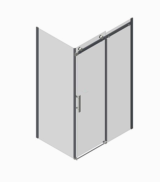 Бічна стінка до кабіни Koer SR SW01-90x200-TR-07 прозоре скло Easy Clean 8мм, графіт (KR5382) - Фото - 26