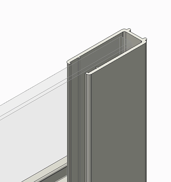 Бічна стінка до кабіни Koer SR SW01-90x200-TR-07 прозоре скло Easy Clean 8мм, графіт (KR5382) - Фото - 14