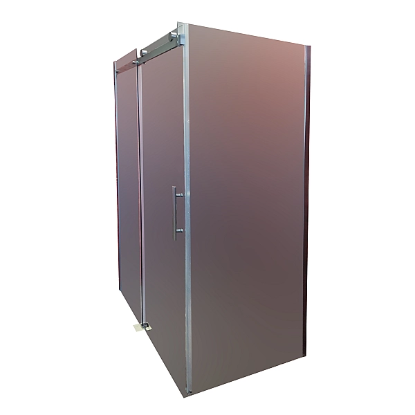 Бічна стінка до кабіни Koer SR SW01-90x200-TR-07 прозоре скло Easy Clean 8мм, графіт (KR5382) - Фото - 4