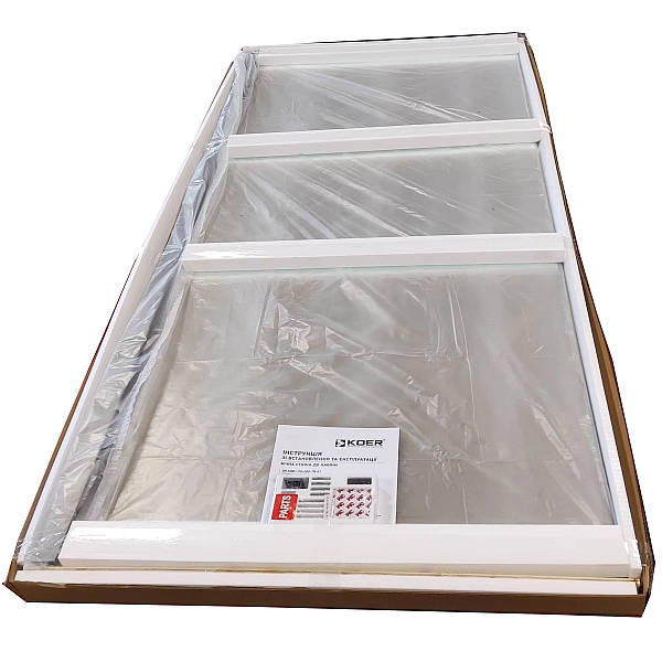 Бічна стінка до кабіни Koer SR SW01-90x200-TR-07 прозоре скло Easy Clean 8мм, графіт (KR5382) - Фото - 13