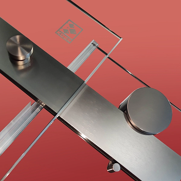 Бічна стінка до кабіни Koer SR SW01-90x200-TR-07 прозоре скло Easy Clean 8мм, графіт (KR5382) - Фото - 19