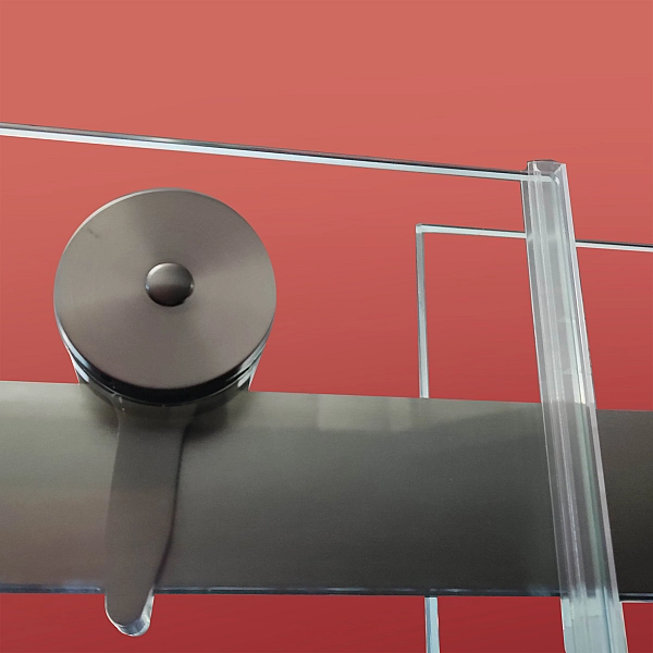 Бічна стінка до кабіни Koer SR SW01-90x200-TR-07 прозоре скло Easy Clean 8мм, графіт (KR5382) - Фото - 28