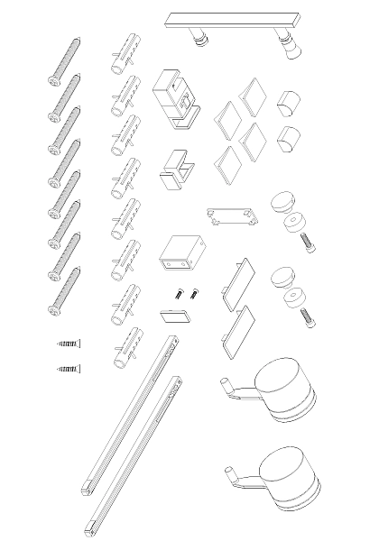 Бічна стінка до кабіни Koer SR SW01-90x200-TR-07 прозоре скло Easy Clean 8мм, графіт (KR5382) - Фото - 20