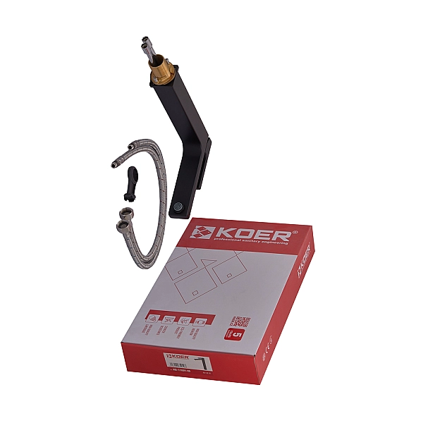 Змішувач для умивальника Koer KB-11009-05 високий (Колір чорний) (KR3501) - Фото - 6