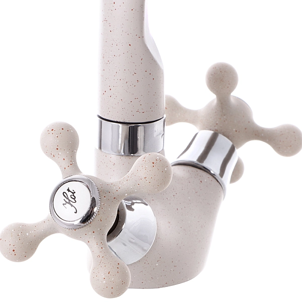 Кухонний змішувач бежевий Mixxus Color 273 (MI2761) - Фото - 3