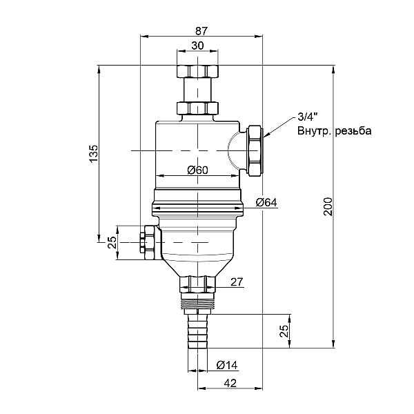 Фильтр с магнитом Icma 3/4" №747 - Фото - 2