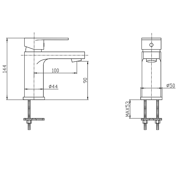 Змішувач для умивальника Mixxus Bruno 001 (MI6274) - Фото - 4