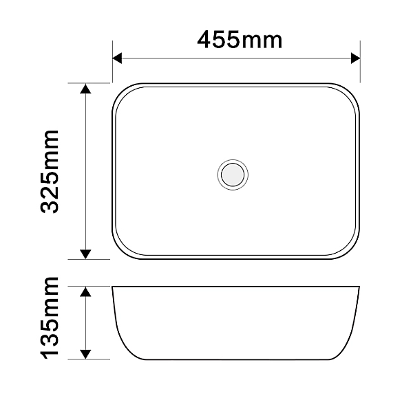Раковина накладна Mixxus Premium DIVERSE-0112 455х325х135mm (MP6540) - Фото - 7