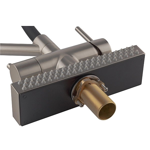 Змішувач для кухні Koer KB-74027-02 з функцією "водоспад" та чорним силіконовим виливом (KR5201) - Фото - 10