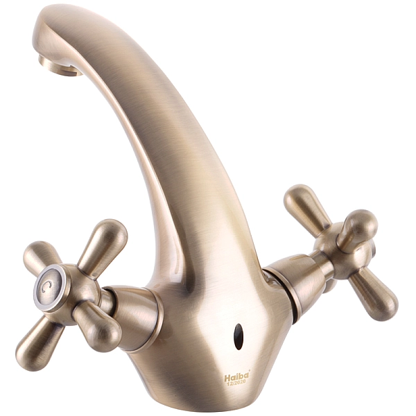 Змішувач для умивальника Haiba Dominox 161 Бронзовий (HB3937) - Фото - 2