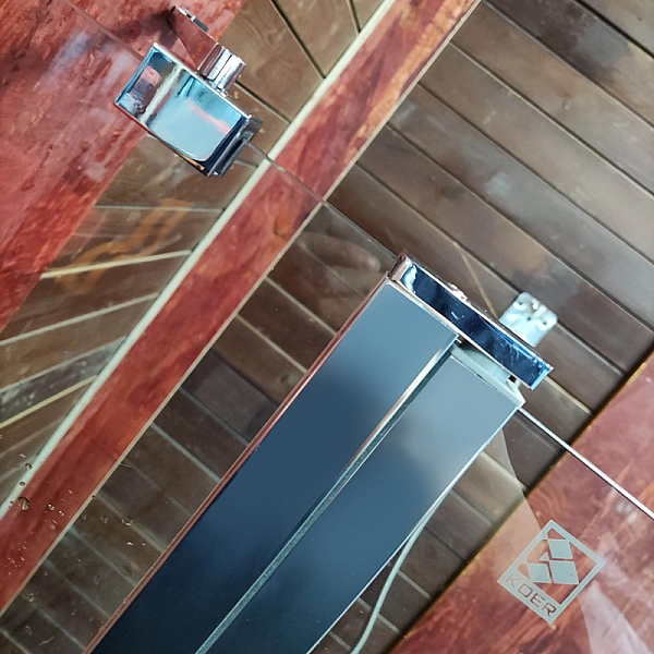 Шторки скляні на ванну Koer SR BS03-95x140-TR-01 прозоре скло 6мм, хром (KR5402) - Фото - 19