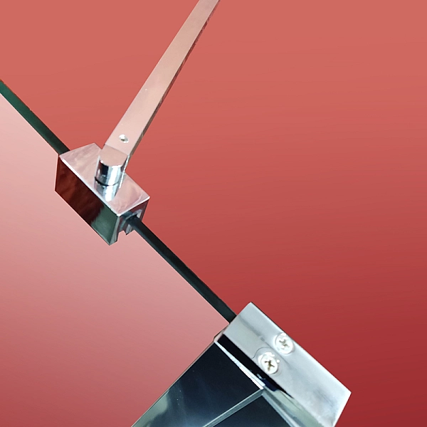 Шторки скляні на ванну Koer SR BS03-95x140-TR-01 прозоре скло 6мм, хром (KR5402) - Фото - 16