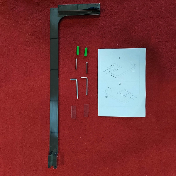 Душова перегородка Koer SR SP02-100x200-TR-01 Walk-In прозоре скло Easy Clean 8мм, хром (KR5395) - Фото - 18