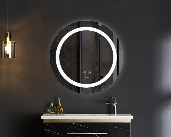 Дзеркало Mixxus PLAIN MC03-60 з Led Touch, Anti-fog, димером, регулятором яскравості (MI6662) - Фото - 12