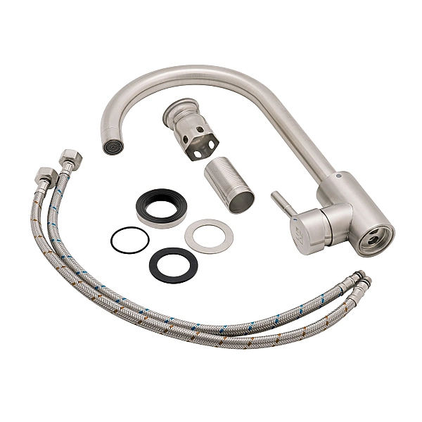 Змішувач для кухні Lidz Aria 015F (k35) LDARI015FNKS21689 Nickel - Фото - 6