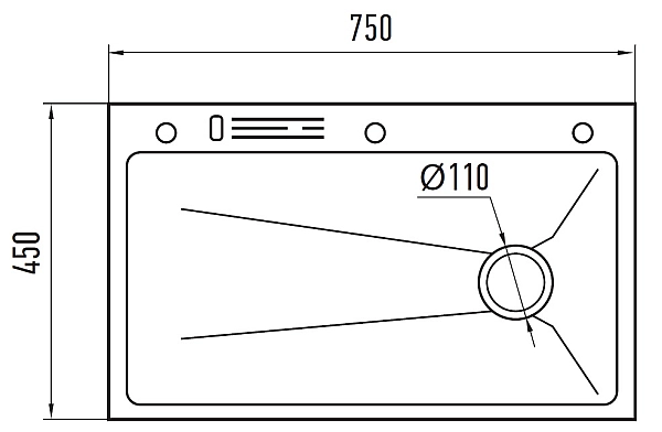Мийка Mixxus Premium MH7545-SET-05 NANO-SILVER (3.0/0.8) комплект (нержавійка) (MX9634) - Фото - 3