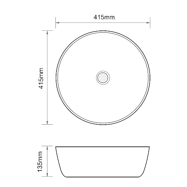 Раковина накладна Mixxus Premium ELLIPSE-0101 415х415х135mm (MP6531) - Фото - 2