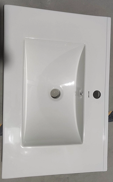 Раковина меблева Mixxus Premium CUBIC-1502 710х460х170mm з отвором під змішувач та переливом (MP6496) - Фото - 2