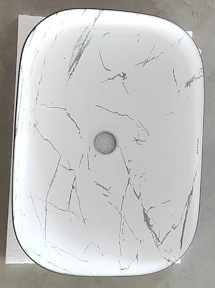 Раковина накладна MIXXUS PREMIUM DIVERSE-0112 MARBLE-BLACK 455х325х135mm (MP6541) - Фото - 7