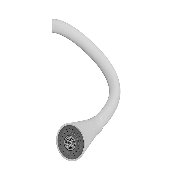 Змішувач для кухні MIXXUS SUS-011-T REFL.WHITE з силіконовим виливом з нерж. сталі SUS304, вилив білий (MI8228) - Фото - 4