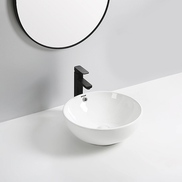 Раковина накладна Mixxus Premium ELLIPSE-0205 430х430х150mm з переливом (MP6530) - Фото - 4