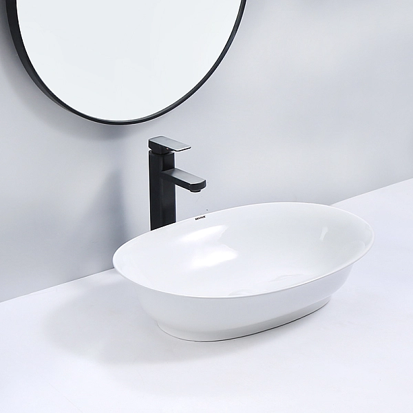 Раковина накладна Mixxus Premium ELLIPSE-0103 550х390х140mm (MP6553) - Фото - 4