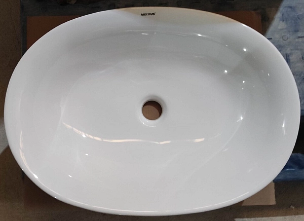 Раковина накладна Mixxus Premium ELLIPSE-0103 550х390х140mm (MP6553) - Фото - 2