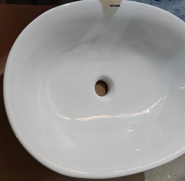 Раковина накладна Mixxus Premium ELLIPSE-0103 550х390х140mm (MP6553) - Фото - 7