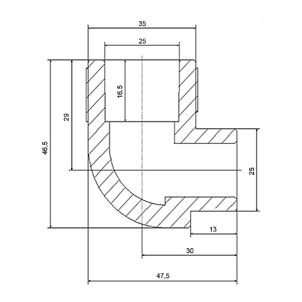 Уголок PPR Blue Ocean 25, 90° ВН - Фото - 2
