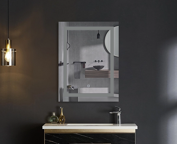 Дзеркало Mixxus TALL MR08-80x60-Reverse з Led Touch, Anti-fog, димером, регулятором яскравості (MI6659) - Фото - 7