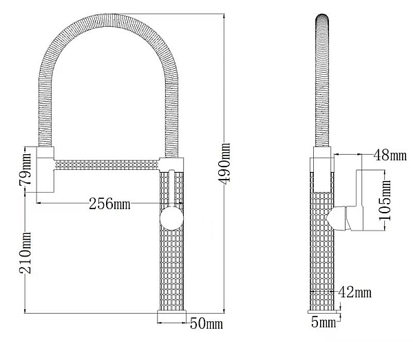 Змішувач для кухні Mixxus Premium Spark 017 GRAPHITE (MI6970) - Фото - 3