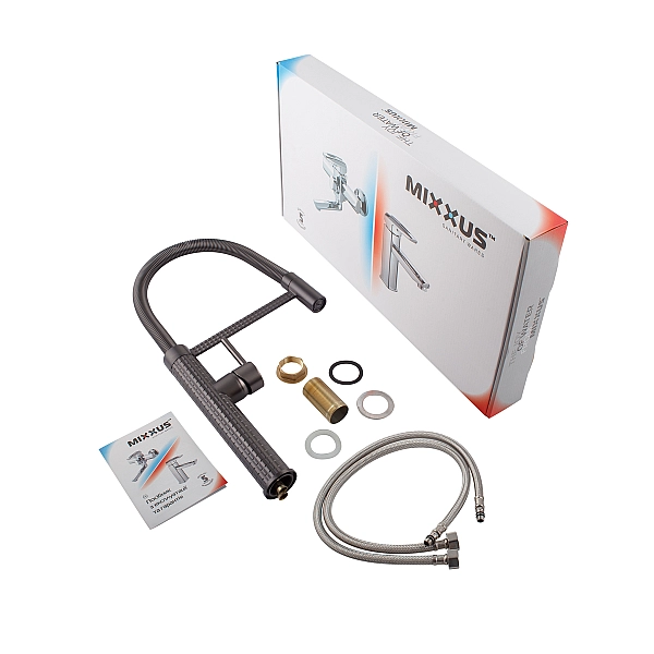 Змішувач для кухні Mixxus Premium Spark 017 GRAPHITE (MI6970) - Фото - 5