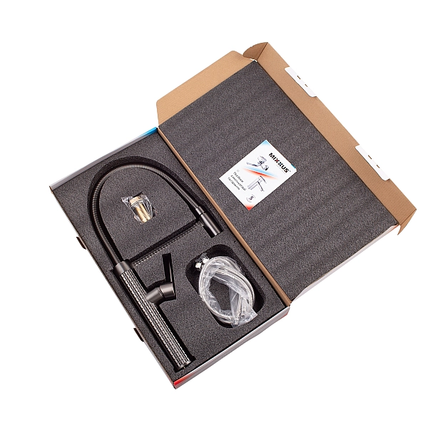 Змішувач для кухні Mixxus Premium Spark 017 GRAPHITE (MI6970) - Фото - 4