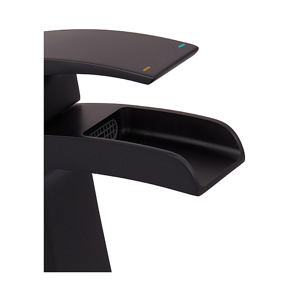 Змішувач для умивальника KOER KB-14007-05 водоспад (Колір чорний) (KR3447) - Фото - 7