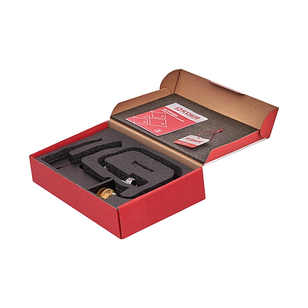 Змішувач для умивальника KOER KB-14007-05 водоспад (Колір чорний) (KR3447) - Фото - 2