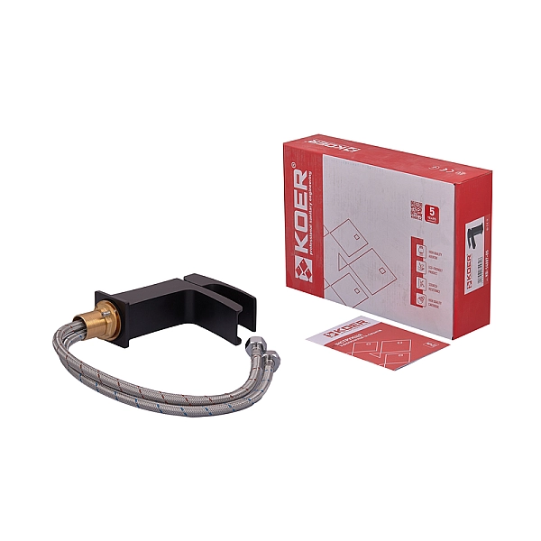 Змішувач для умивальника KOER KB-14007-05 водоспад (Колір чорний) (KR3447) - Фото - 5