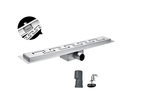 Душовий трап з нержавіючої сталі SUS304 Koer FD04-70x800 (AC0707) - Фото - 2