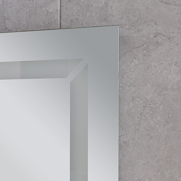 Дзеркало Mixxus LIGHT MR01-80x60 з Led Touch, Anti-fog, димером, регулятором яскравості, годинником (MI5998) - Фото - 16