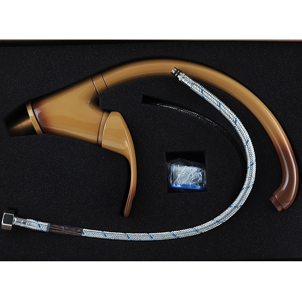 Змішувач для кухні Haiba Mars 777 коричневий (HB0272) - Фото - 2