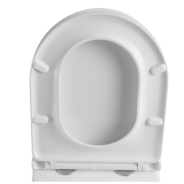 Сидіння-кришка для унітазу Koer AC-0101-SEAT COVER 450х390х80mm дюропласт з мікроліфтом (KR5617) - Фото - 7