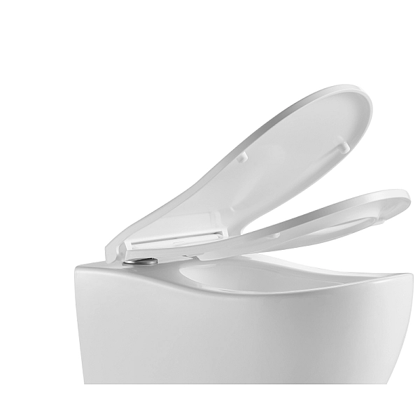 Сидіння-кришка для унітазу Koer AC-0101-SEAT COVER 450х390х80mm дюропласт з мікроліфтом (KR5617) - Фото - 6