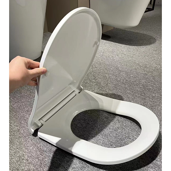 Сидіння-кришка для унітазу Koer AC-0101-SEAT COVER 450х390х80mm дюропласт з мікроліфтом (KR5617) - Фото - 2