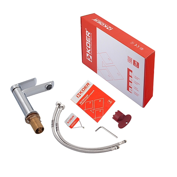 Змішувач для умивальника Koer KB-10028-01 (KR5289) - Фото - 6