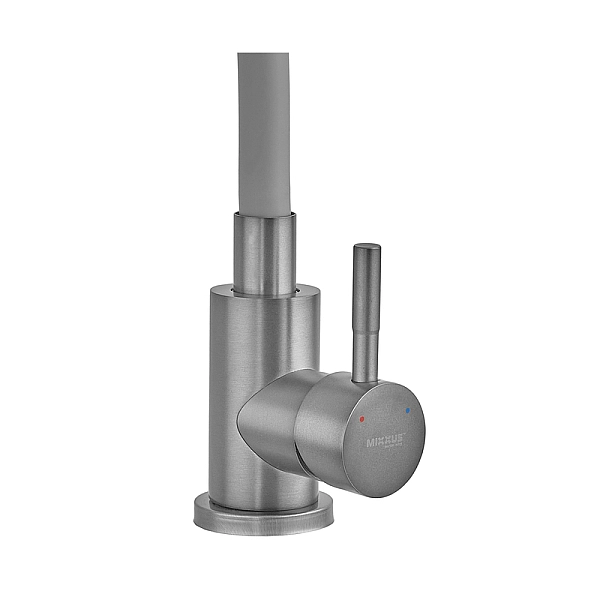 Змішувач для кухні MIXXUS SEO-011 GRAPHITE REFL.GRAY з силіконовим виливом з нерж.сталі SUS304, колір графіт (MI8225) - Фото - 6