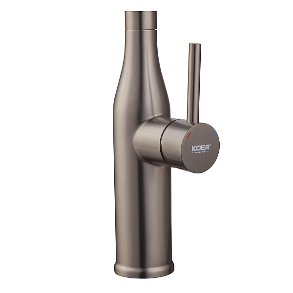 Кухонний змішувач з висувним виливом KOER KI-70004-07 (нерж. сталь) (KR3387) - Фото - 4