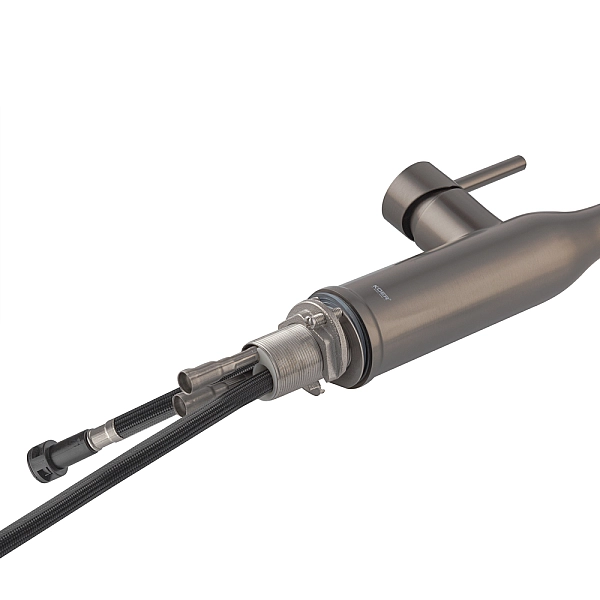 Кухонний змішувач з висувним виливом KOER KI-70004-07 (нерж. сталь) (KR3387) - Фото - 5