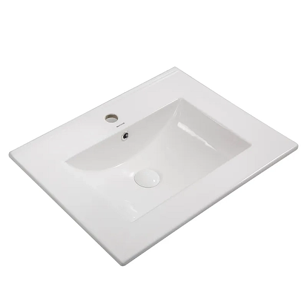 Раковина меблева Mixxus Premium CUBIC-1501 610х460х170mm з отвором під змішувач та переливом (MP6495)