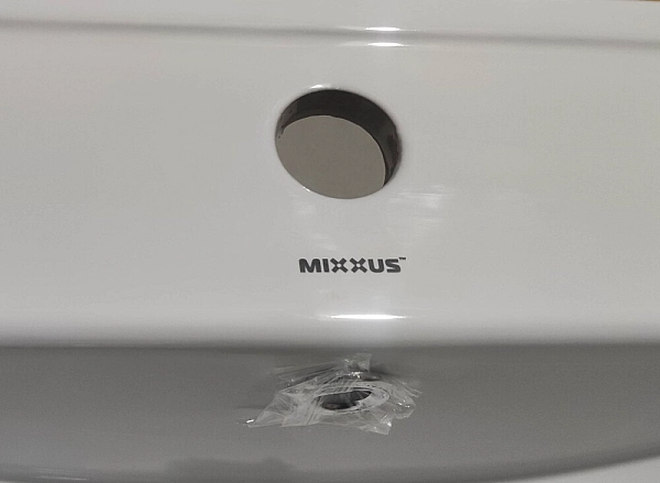 Раковина меблева Mixxus Premium CUBIC-1501 610х460х170mm з отвором під змішувач та переливом (MP6495) - Фото - 5