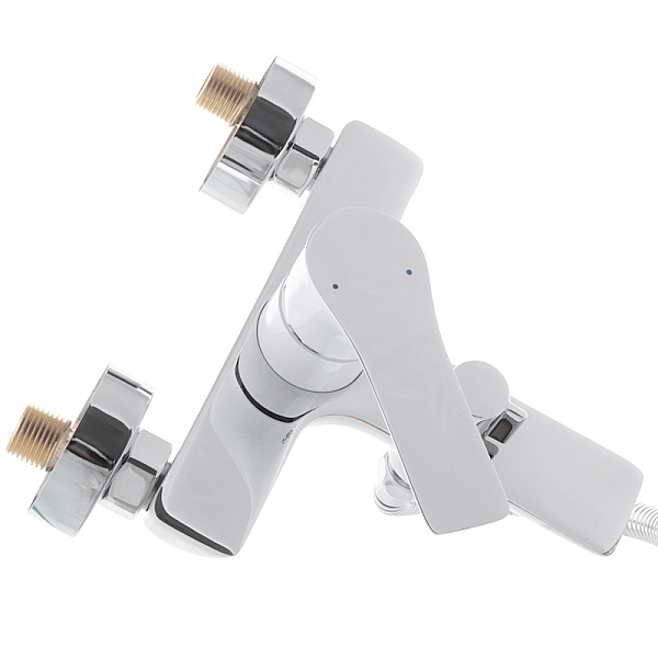 Змішувач для ванни з коротким виливом Mixxus Premium Eva 009 Euro Білий (MI5811) - Фото - 2