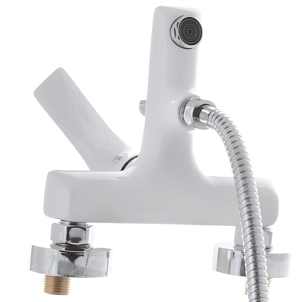 Змішувач для ванни з коротким виливом Mixxus Premium Eva 009 Euro Білий (MI5811) - Фото - 4